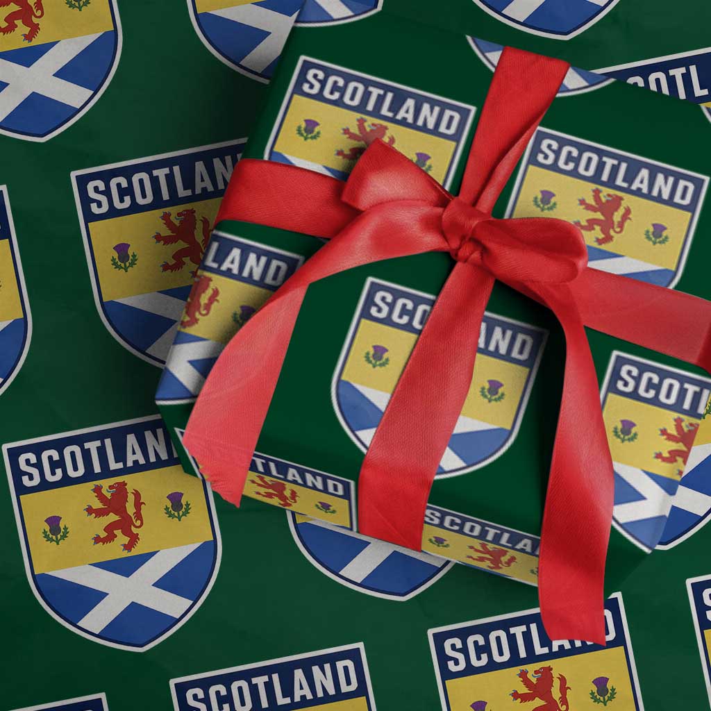 Scottish Rampant Lion Scotland Coat of Arms National Pride Wrapping Paper Roll