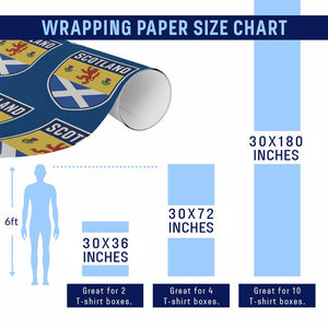 Scottish Rampant Lion Scotland Coat of Arms National Pride Wrapping Paper Roll