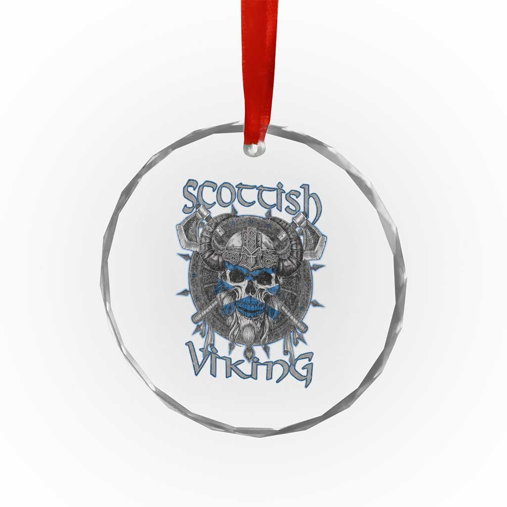 Scottish Viking Axes Celtic Knot Crystal Glass Ornament Scottish Flag TS11 Print Your Wear