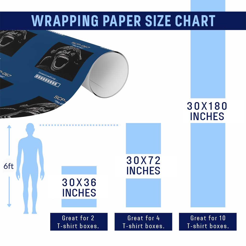 SCP 67 Mason The 6 7 Kid Meme Wrapping Paper Roll Six Seven Boy Horror Edit TS02 Print Your Wear