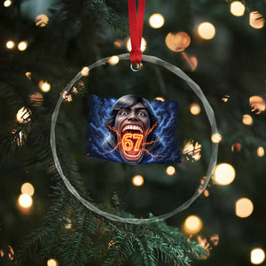 Screaming Mason 67 Kid Meme Crystal Glass Ornament Six Seven Viral Devil Transformation Horror Edit TS02 Print Your Wear