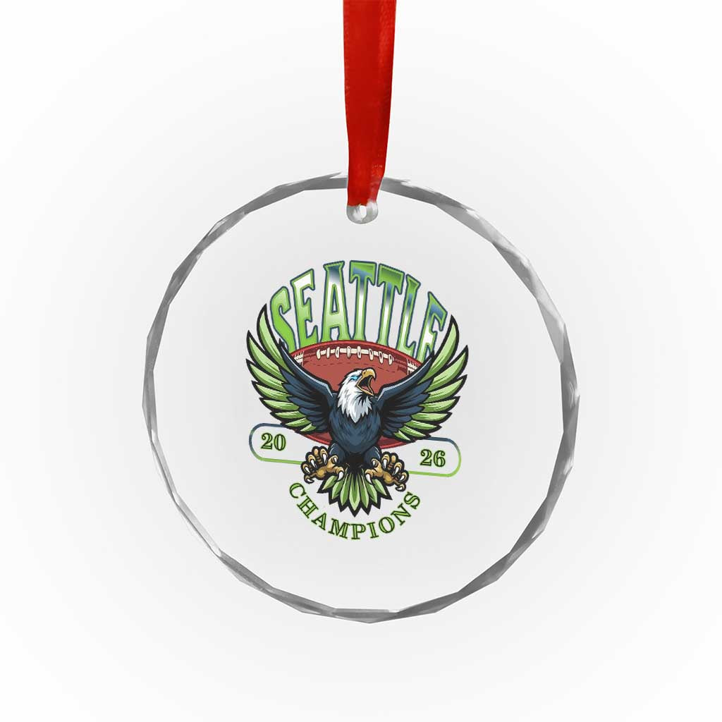 Seattle Champions Fan Pride Crystal Glass Ornament Gift For Football Lovers TS12 Print Your Wear