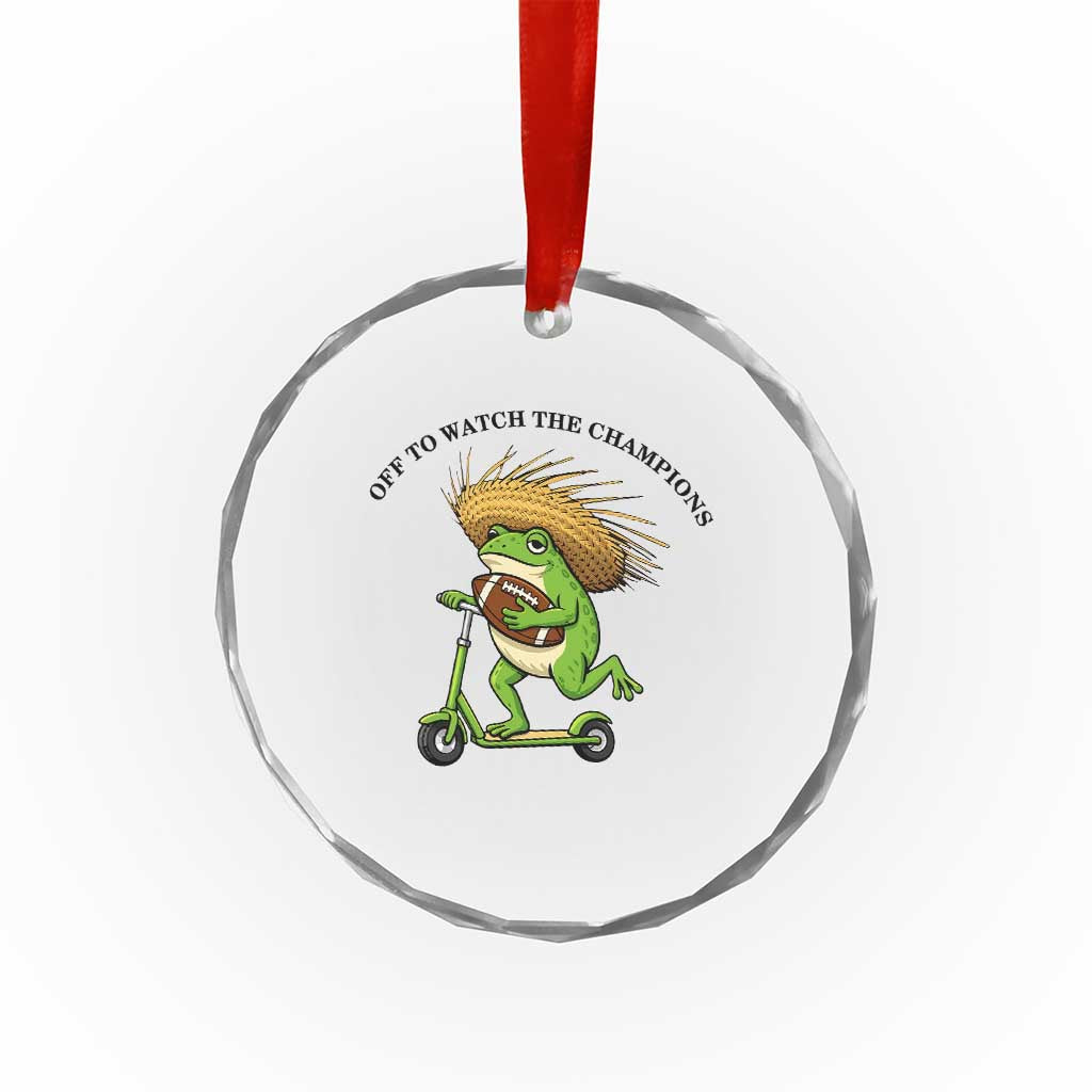 Seattle Championship 2026 Crystal Glass Ornament Funny Frog Football TS14 Print Your Wear