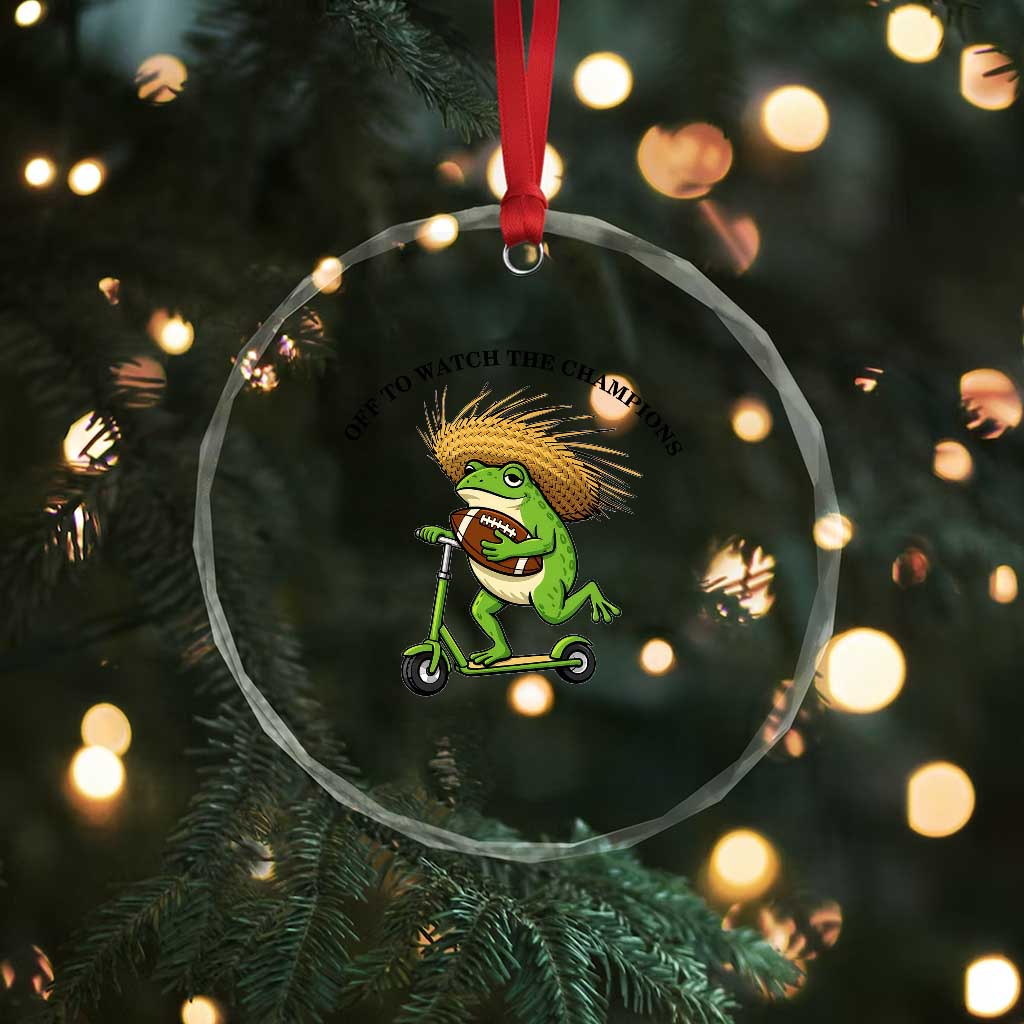 Seattle Championship 2026 Crystal Glass Ornament Funny Frog Football TS14 Print Your Wear