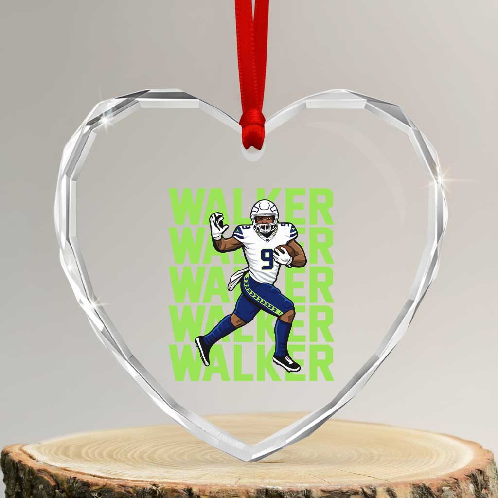 Seattle Championship 2026 Heart Crystal Glass Ornament TS14 Transparent Glass 3'' Heart Print Your Wear