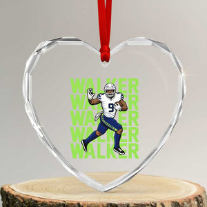 Seattle Championship 2026 Heart Crystal Glass Ornament TS14 Transparent Glass 3'' Heart Print Your Wear