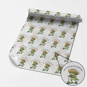 Seattle Championship 2026 Wrapping Paper Roll Funny Frog Football TS14 Christmas Plaid Print Your Wear