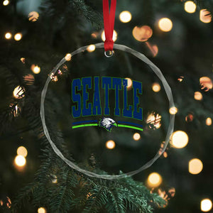 Seattle City Pride Crystal Glass Ornament Vintage Game Day Sports Fan Style TS02 Print Your Wear