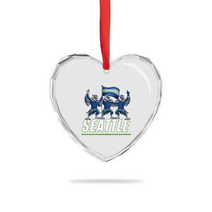 Seattle Fan Pride Victory Celebration Heart Crystal Glass Ornament Gift For Sports Lovers TS12 Print Your Wear