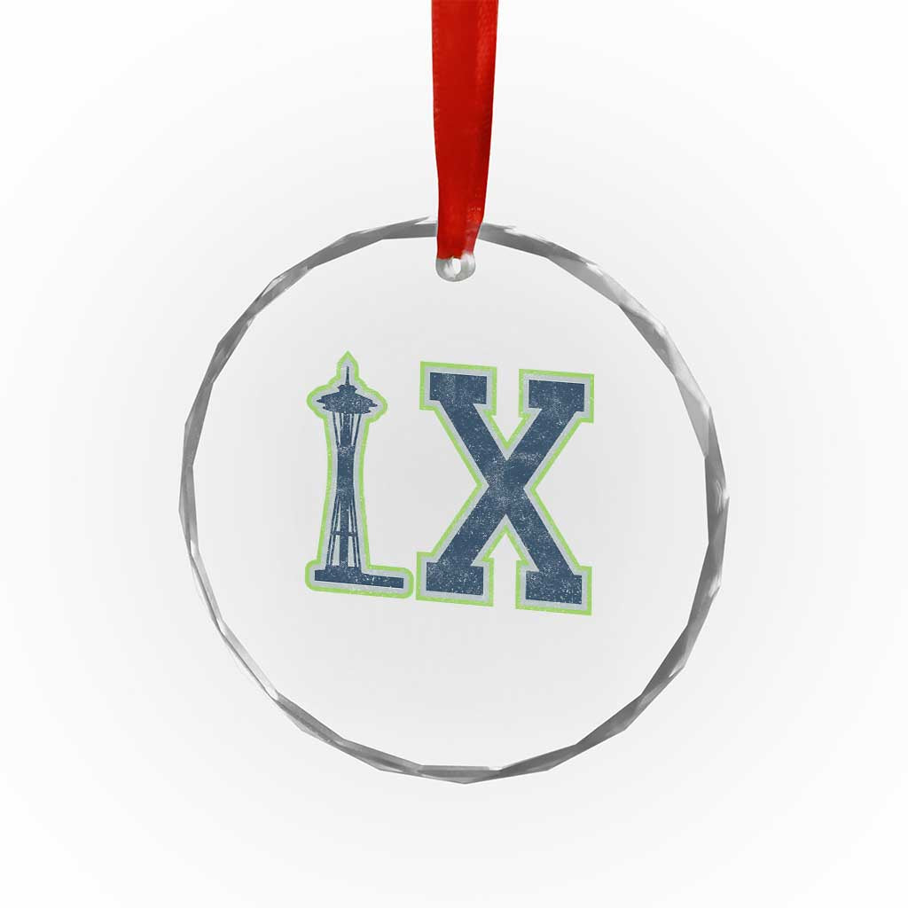 Seattle LX Game Day Washington Space Needle Sport Fan Crystal Glass Ornament TS11 Print Your Wear