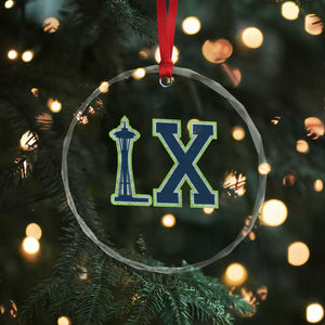 Seattle LX Game Day Washington Space Needle Sport Fan Crystal Glass Ornament TS11 Print Your Wear
