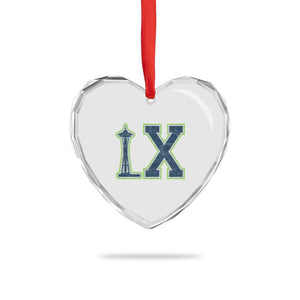 Seattle LX Game Day Washington Space Needle Sport Fan Heart Crystal Glass Ornament TS11 Print Your Wear