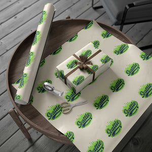 Seattle Pride Skyline Football Lover Wrapping Paper Roll Game Day Sports Fan TS02 Beige Print Your Wear