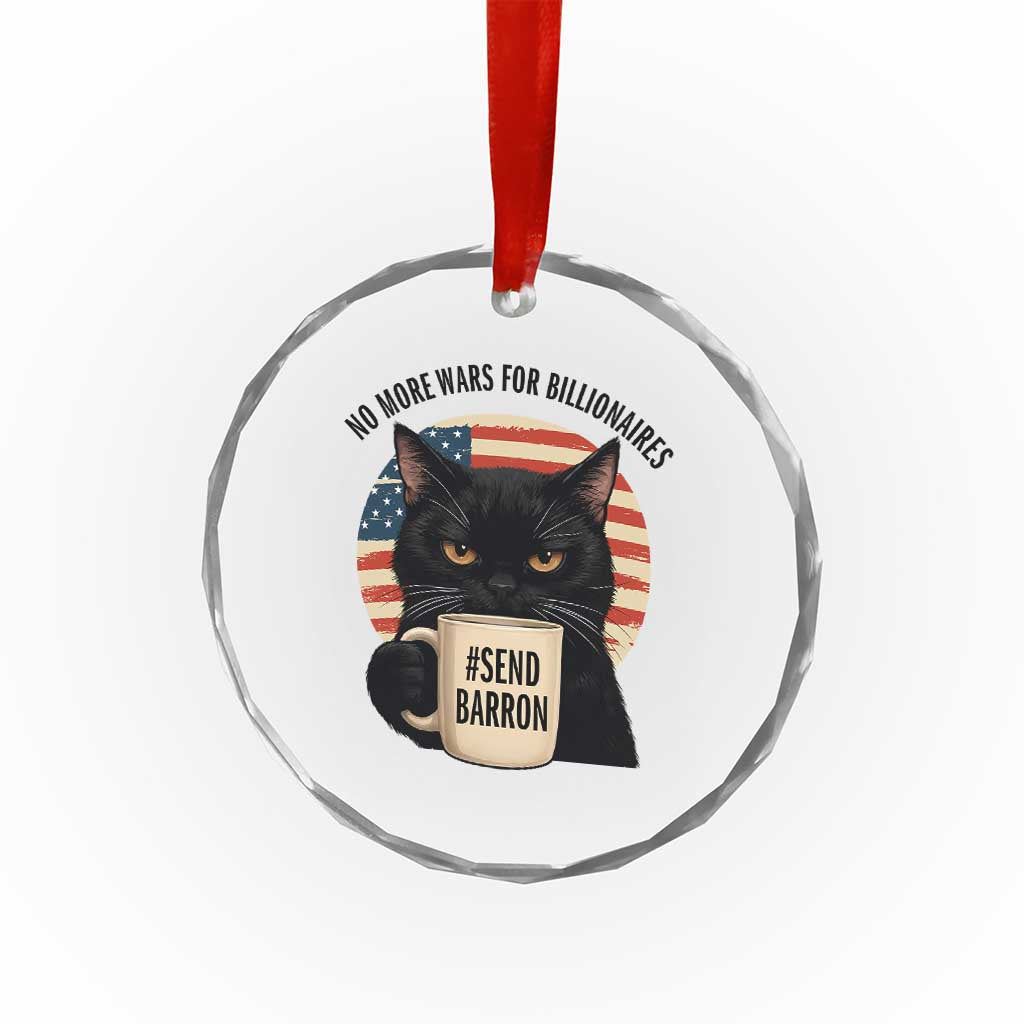 Send Barron Meme Crystal Glass Ornament Funny Cat Sarcastic Political TS14 Print Your Wear