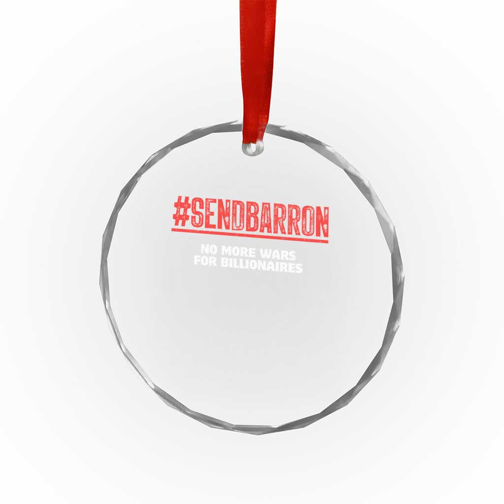 Send Barron Meme Crystal Glass Ornament Funny Political Hashtag Viral Internet TS14 Print Your Wear