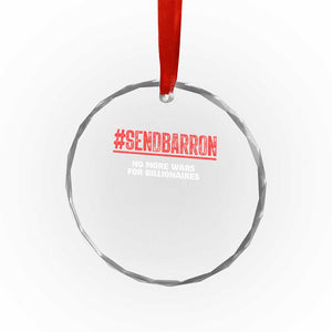 Send Barron Meme Crystal Glass Ornament Funny Political Hashtag Viral Internet TS14 Print Your Wear