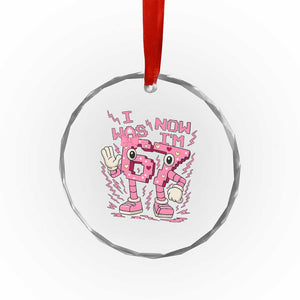 Seven Years Old Birthday Girl Crystal Glass Ornament I Was 6 Now I Am 7 TS12 Print Your Wear