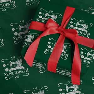 Sewing Lover Wrapping Paper Roll Sewciopath Quilter Gift TS10 Green Print Your Wear