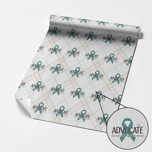 Sexual Assault Awareness Advocate Wrapping Paper Roll TS14 Christmas Plaid Print Your Wear