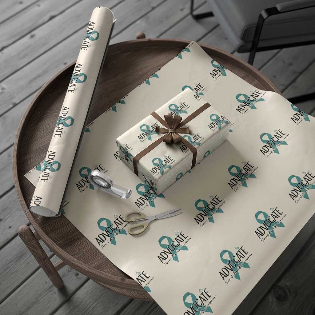 Sexual Assault Awareness Advocate Wrapping Paper Roll TS14 Beige Print Your Wear