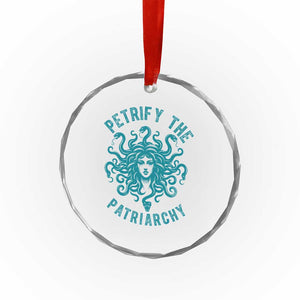 Sexual Assault Awareness Crystal Glass Ornament Petrify The Patriarchy Medusa Feminism TS14 Print Your Wear