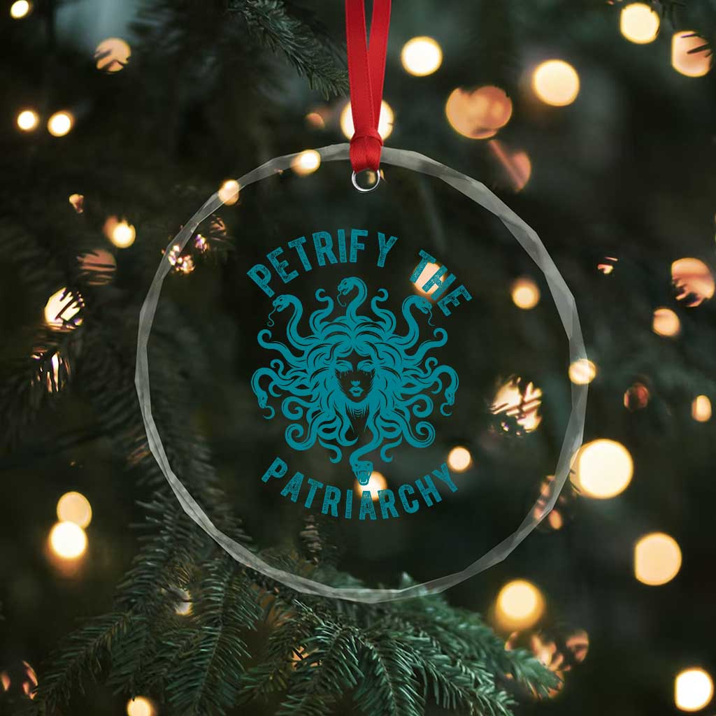 Sexual Assault Awareness Crystal Glass Ornament Petrify The Patriarchy Medusa Feminism TS14 Print Your Wear