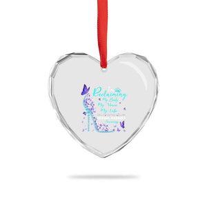Sexual Assault Awareness Heart Crystal Glass Ornament I Am Reclaiming My Body My Voice My Life TS14 Print Your Wear