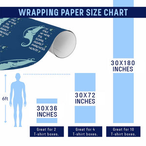 Sexual Assault Awareness Month Wrapping Paper Roll In April We Wear Teal Ribbon TS14 Print Your Wear