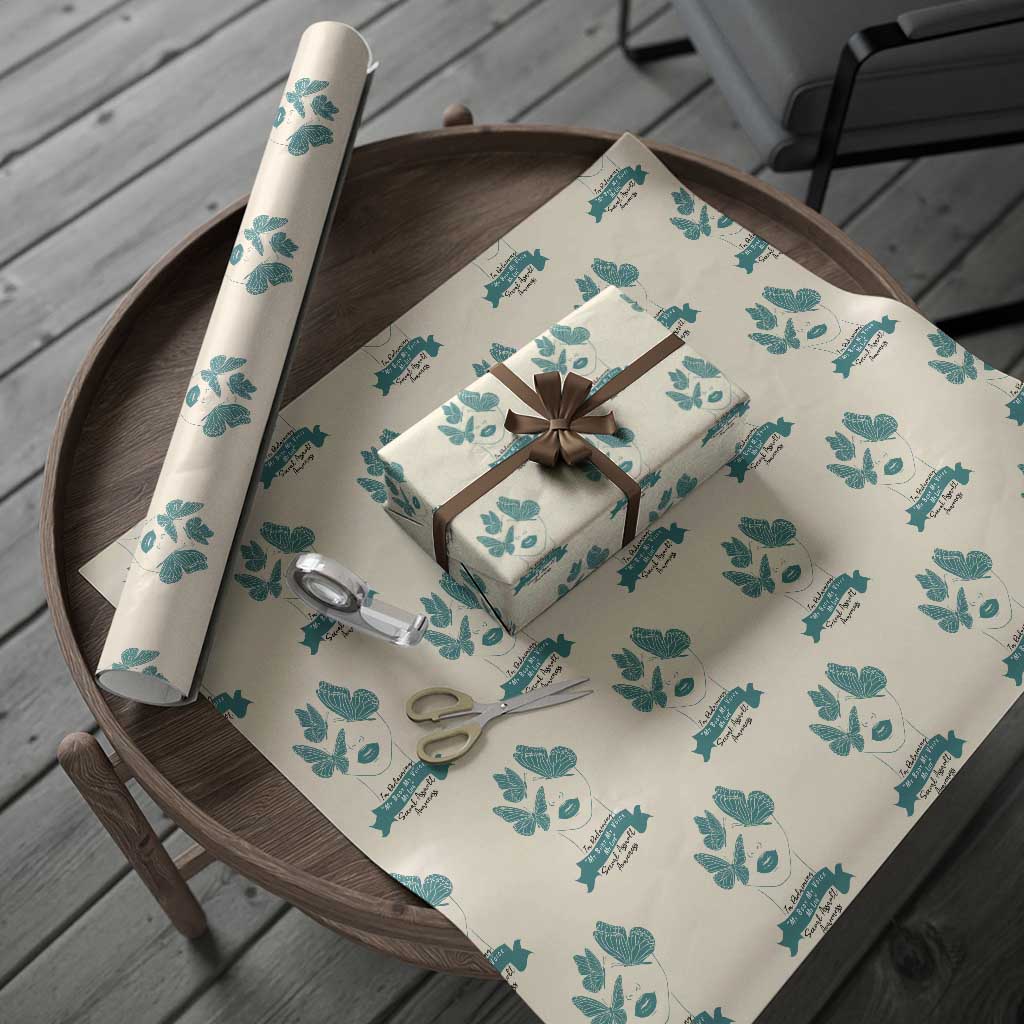 Sexual Assault Awareness Month Wrapping Paper Roll I Am Reclaiming My Body My Voice My Life TS14 Beige Print Your Wear