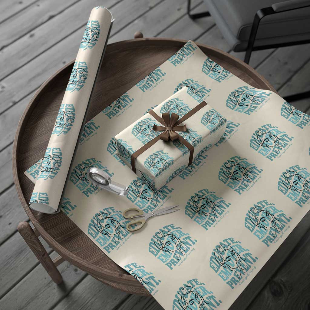Sexual Assault Awareness Prevention Wrapping Paper Roll Educate Empower Prevent Women's Right TS14 Beige Print Your Wear