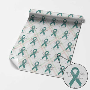 Sexual Assault Awareness Wrapping Paper Roll I Stand With The Victims TS14 Christmas Plaid Print Your Wear