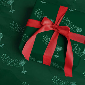 Sexual Assault Awareness Wrapping Paper Roll Teal Dandelion Ribbons TS14 Green Print Your Wear