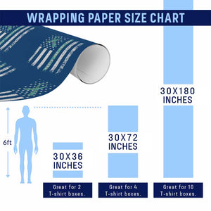 Sexual Assault Awareness Wrapping Paper Roll You Are Not Alone Ribbon Flag TS14 Print Your Wear