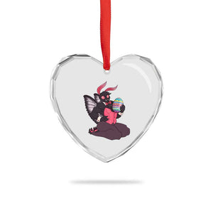 Sexy Easter Bunny Mothman Heart Crystal Glass Ornament Cryptid Humor Gift TS12 Print Your Wear