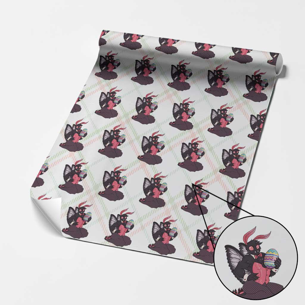 Sexy Easter Bunny Mothman Wrapping Paper Roll Cryptid Humor Gift TS12 Christmas Plaid Print Your Wear
