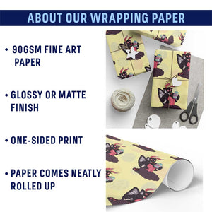 Sexy Easter Bunny Mothman Wrapping Paper Roll Cryptid Humor Gift TS12 Print Your Wear