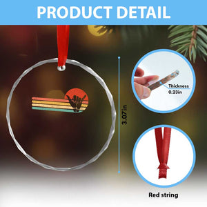 Shaka Hand Crystal Glass Ornament Retro Vintage Shaka Sign Rasta Hawaii Hawaiian TS10 Print Your Wear