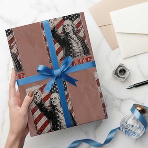 Shake And Bake Benjamin Franklin 4th of July Couple Matching Wrapping Paper Roll