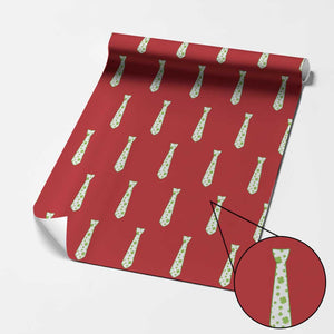 Shamrocks Tie Wrapping Paper Roll Kids St Patricks Day Costume Party Humor TS10 Red Print Your Wear