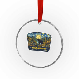 Shenandoah National Park Crystal Glass Ornament Starry Night Virginia Bear Mountain TS14 Print Your Wear