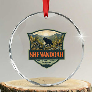 Shenandoah National Park Crystal Glass Ornament Virginia Black Bear Mountain TS14 Transparent Glass 3'' Circle Print Your Wear