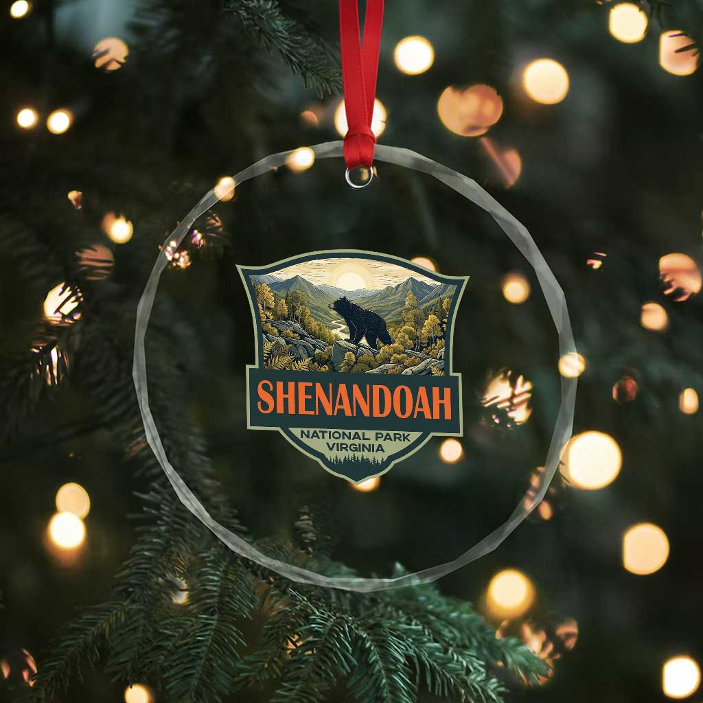 Shenandoah National Park Crystal Glass Ornament Virginia Black Bear Mountain TS14 Print Your Wear