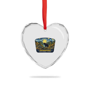 Shenandoah National Park Heart Crystal Glass Ornament Starry Night Virginia Bear Mountain TS14 Print Your Wear