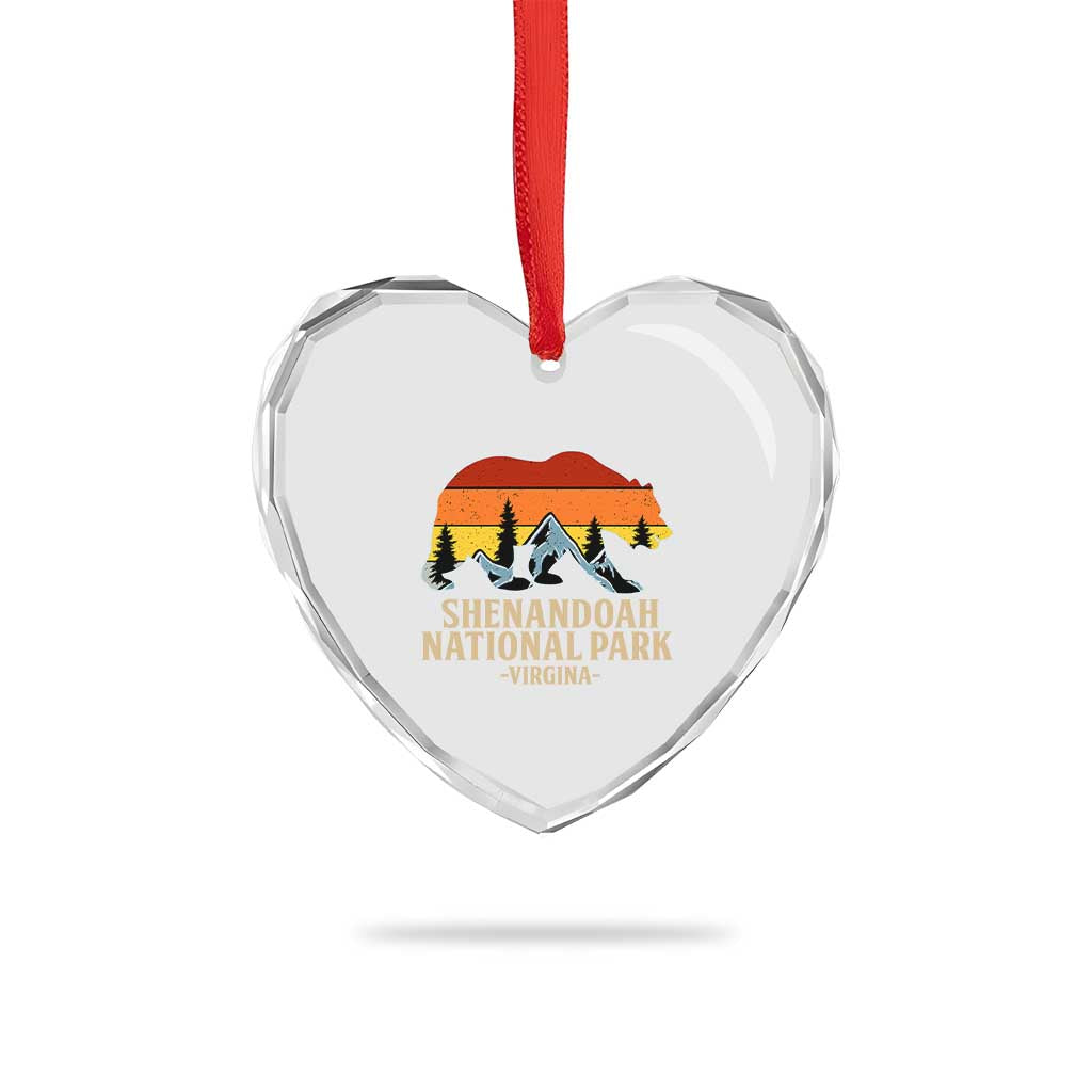 Shenandoah National Park Heart Crystal Glass Ornament Vintage Virginia Mountains Bear TS14 Print Your Wear