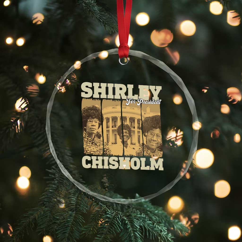 Shirley Chisholm For President Crystal Glass Ornament Historic Women Leader TS12 Print Your Wear