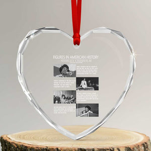 Shirley Chisholm Heart Crystal Glass Ornament Black Woman Leadership Icon TS12 Transparent Glass 3'' Heart Print Your Wear