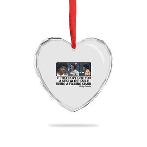 Shirley Chisholm Seat At The Table Quote Heart Crystal Glass Ornament Strong Black Women Pride TS12 Print Your Wear