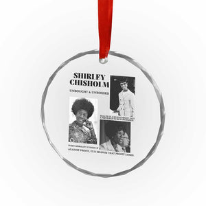 Shirley Chisholm Unbought And Unbossed Crystal Glass Ornament Vintage Feminist Poster TS12 Print Your Wear