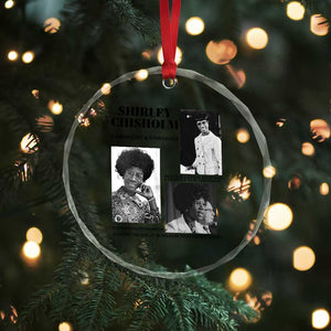 Shirley Chisholm Unbought And Unbossed Crystal Glass Ornament Vintage Feminist Poster TS12 Print Your Wear