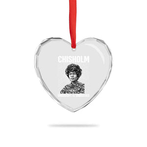 Shirley Chisholm Unbought And Unbossed Feminist Heart Crystal Glass Ornament TS12 Print Your Wear